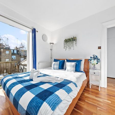 Balcony Blue Theme 1 Bedroom Central London Luxury Flat Near Hyde Park! Accommodates Up To 6! Double Sofa Bed And Next To Station! Kültér fotó